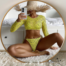 Brazilian Micro Bikini Bottom & Long Sleeve Top