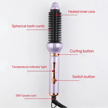 Automatic Rotating Electric Hair 2 in 1 Straightening and Curling Brush