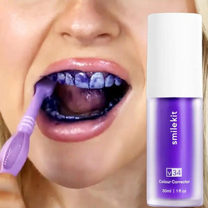 Tooth Cleansing Purple Toothpaste with Whitener