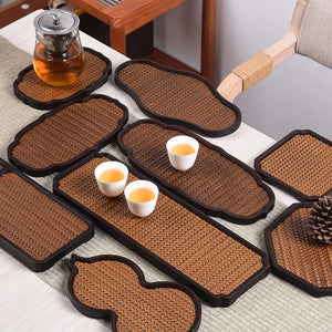 Bamboo Retro Tea Tray Set