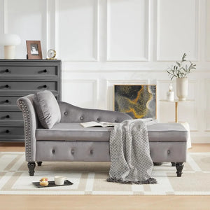 Chaise Lounge with Storage and with Pillow