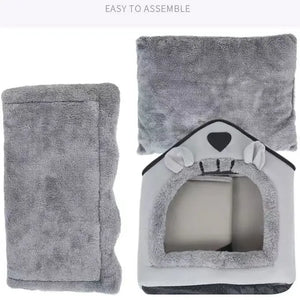 Soft Deep Pet House with Removable Cushion