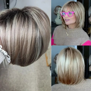 Soft & Healthy Short Blonde Bob Wig