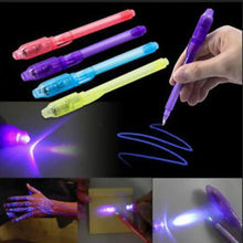 4pcs Luminous Light Magic UV Black Light Invisible Ink Pen