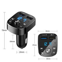 Car Bluetooth FM Transmitter 87.5-108 Mhz Audio Car Mp3 Player 5V Output USB Auto Car Fast Charger