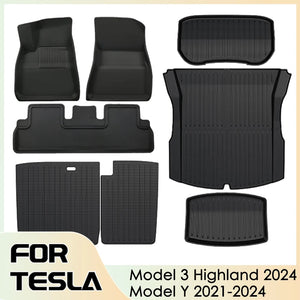 Tesla Model 3 Highland Floor Mats & Waterproof Trunk Mat