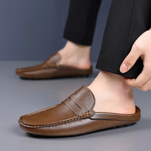 Leather Comfortable Designer Slip-On Solid Color Loafers