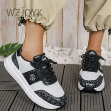 Wedge Heel Lace-Up Breathable Sports Shoes