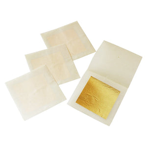 Real 24K Gold Pure Paper Leaf Sheets