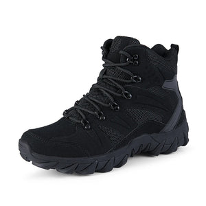 HIKEUP Leather Hiking Tactical Shoes