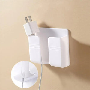 Remote Controller Storage Box Wall Mounted Plastic Phone Charging Holder