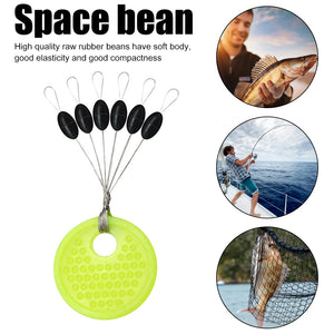 Group Set Rubber Silicon Rubber Oval Fishing Floats