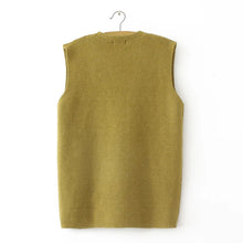 Stylish V-Neck Solid Color Knitted Sweater Vest