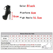 Platform High Heel Laced Boots