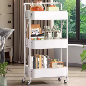 Folding Trolley Kitchen Snack Wheel