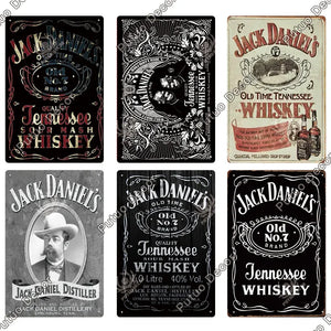 Whiskey Metal Retro Wall Sign