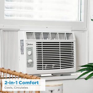 5,000 BTU EasyCool Small Window Air Conditioner up to 150 Sq. Ft. with Easy-to-Use Mechanical Controls