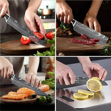 6PCS Stainless Steel Chef Knife Set