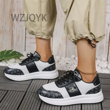 Wedge Heel Lace-Up Breathable Sports Shoes