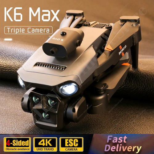K6Max Three Cameras Wide Angle Optical Flow Localization Four-way Obstacle Avoidance Quadcopter