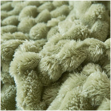 Solid Color Fluffy Plush Throw Blanket
