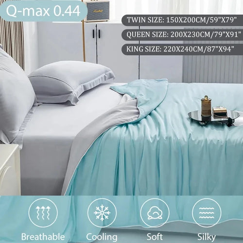 Cooling Lightweight Double Sided Cooling Fabric Blanket