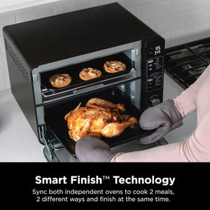 13-in-1 Double Oven with FlexDoor Microwave Oven