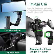 Rearview Mirror Mounted 360° Rotating Phone Mount