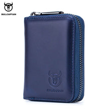 BULLCAPTAIN Genuine Leather RFID Blocking Wallet