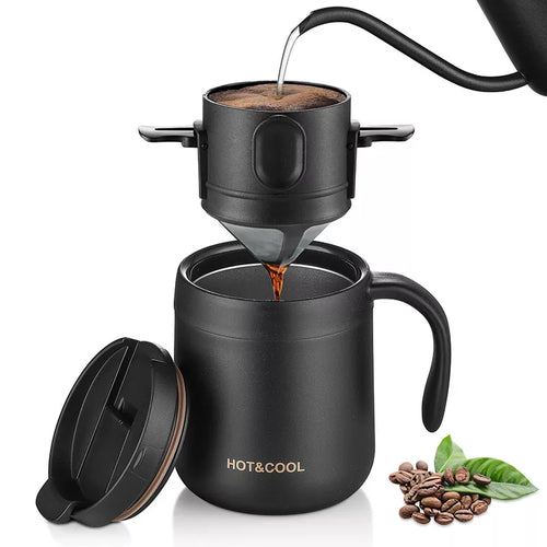 Stainless Steel Portable Coffee/Tea Dripper Pot