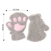 Cat Paw Plush Mittens