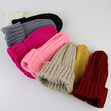 Solid Color Knitted Baby Beanie