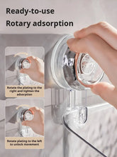 Light Glacier Pattern Suction Cup Shelf Punch-Free Wall Mounted