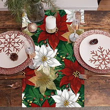 Christmas Poinsettia  Table Runner