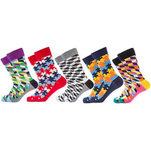 Multiple Pairs Geometric Print Socks