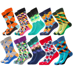 Multiple Pairs Geometric Print Socks