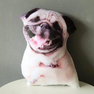 Creative Funny 3d Simulation Dog Throw Pillow Plush Toy