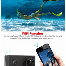 2.0" Action Camera Ultra HD 4K 30FPS WiFi Underwater Camera