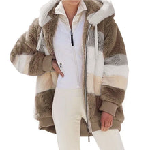 Oversized Plush Pocket Hooded Coat