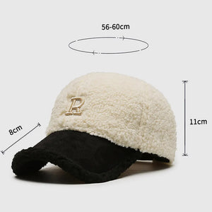 Trendy Big Letter Embroidered Winter Hat