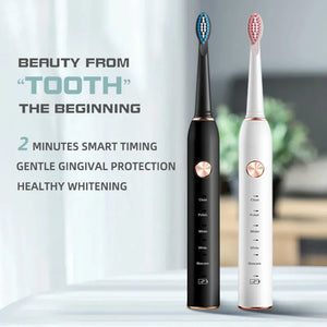 Jianpai Black and White Sonic Electric Toothbrush