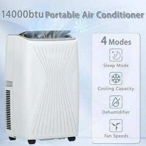 14,000 BTU Air Conditioner Portable  AC Unit with LED Display