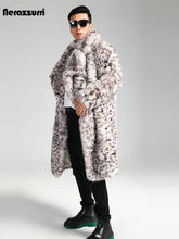 Oversized Colorful Thick Warm Fluffy Faux Fur Coat