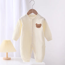 Solid Color Bear Print Onsie