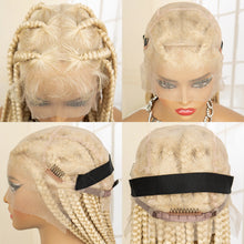 Synthetic Full Lace Blonde Braided Wig