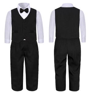 Baby Boy Formal Tuxedo No Tail 5 Pcs Set