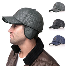 Genuine Leather Warm Hat With Ear Flaps