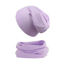 2pcs Soft Elastic Beanie Hat and Scarf Set