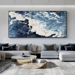 Large Sea Canvas Landscape Painting