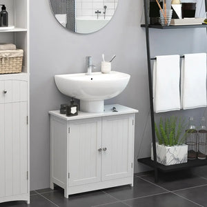 Under Sink Bathroom Cabinet with Doors and Shelf